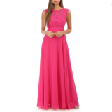 Dámské společenské dlouhé šaty Savina růžová