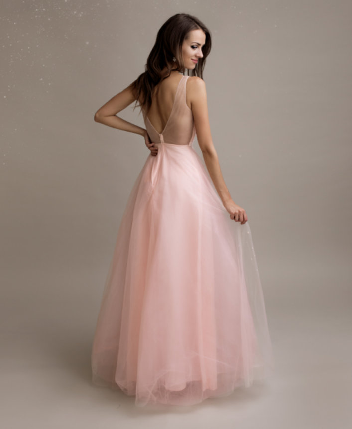 Dámské společenské dlouhé šaty ROSE s perličkami