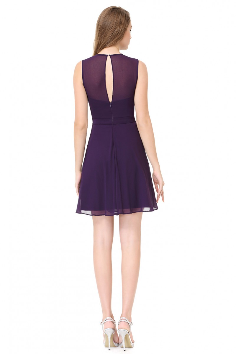 ALISA PAN společenské krátké šaty fialová