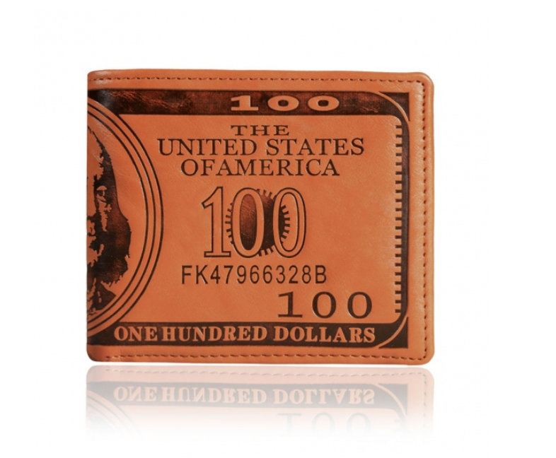 Pánská kožená peněženka 100 dolars