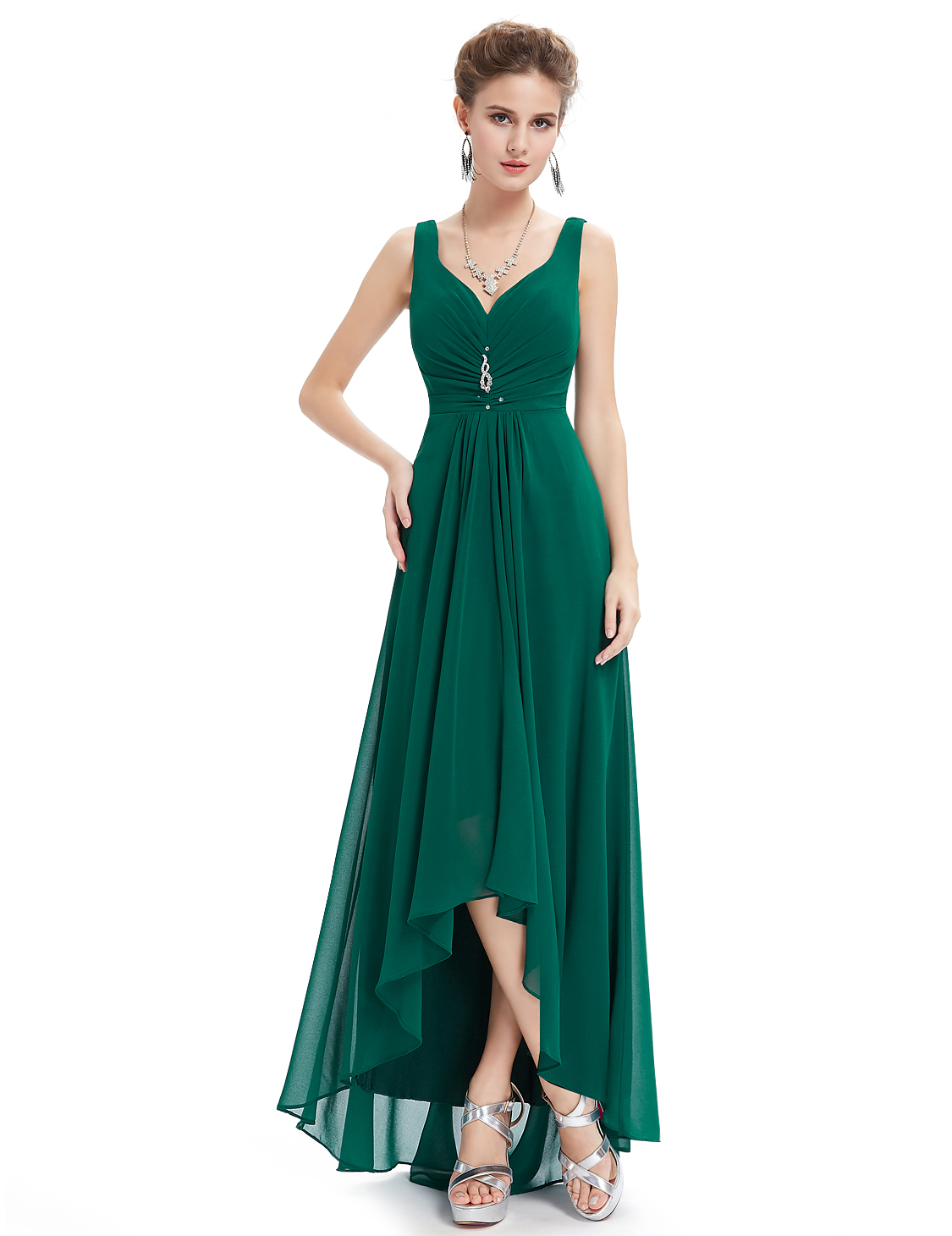 Ever Pretty plesové a společenské šaty HE09983GR zelená