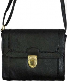 Handbags dámská kabelka listonoška 2341 černá