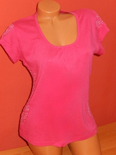 Dámské růžová tričko vel. XL