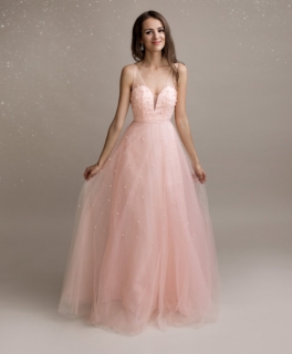 Dámské společenské dlouhé šaty ROSE s perličkami