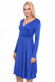 Dámské šaty CORINE s dlouhým rukávem modrá